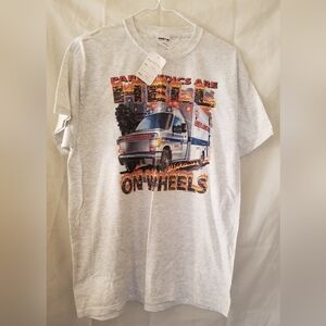Gray Paramedics Graphic T-Shirt Men's Size Medium